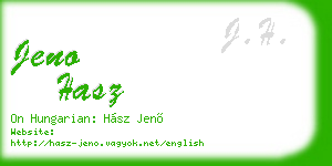 jeno hasz business card